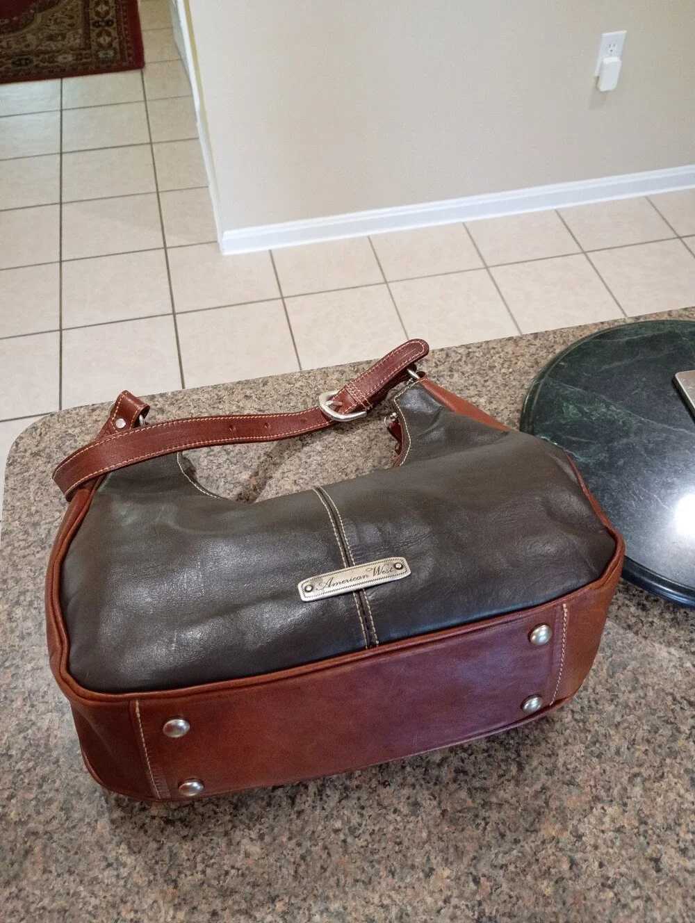 American West Genuine Leather Hobo Purse